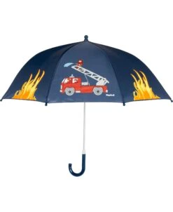 Playshoes Regenschirm Feuerwehr In Marine