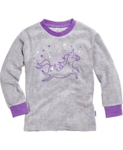 Playshoes Schlafanzug Frottee Einhorn In Violett -Playshoes playshoes schlafanzug frottee einhorn in violett 2