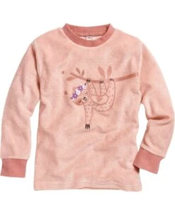 Playshoes Schlafanzug Frottee Faultier In Rosa -Playshoes playshoes schlafanzug frottee faultier in rosa 2