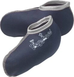 Playshoes Stiefel-Socke In Marine/Grau