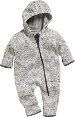 Playshoes Strickfleece-Overall In Grau