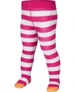 Playshoes Strumpfhose Blockringel Pink In Pink/weiß
