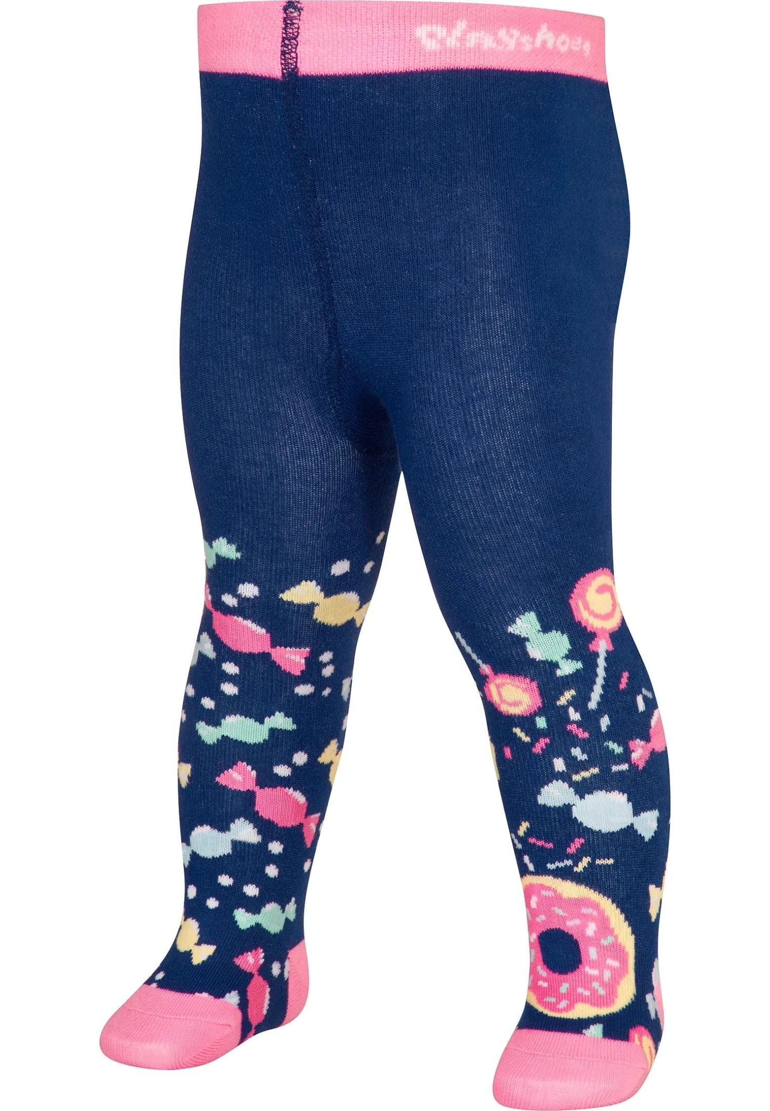 Playshoes Strumpfhose Bonbons 2er Set In Marine/Rosa 4 Playshoes Strumpfhose Bonbons 2er Set In Marine/Rosa – Bild 2