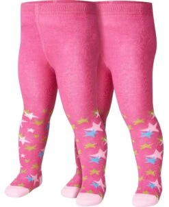 Playshoes Strumpfhose Sterne Doppelpack In Pink