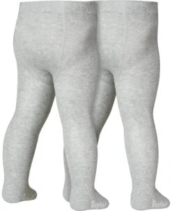 Playshoes Strumpfhose Uni Doppelpack In Grau/Melange -Playshoes playshoes strumpfhose uni doppelpack in grau melange 2