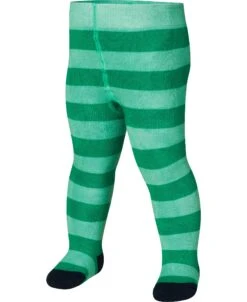 Playshoes Thermo-Strumpfhose Block-Ringel In Grün