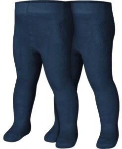 Playshoes Thermo-Strumpfhose Uni Doppelpack In Marine
