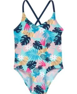 Playshoes UV-Schutz Badeanzug Blumen In Petrol