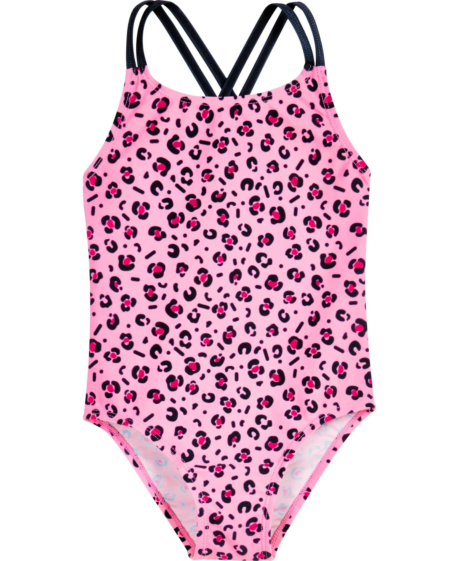 Playshoes UV-Schutz Badeanzug Leo-Print In Pink 3 Playshoes UV-Schutz Badeanzug Leo-Print In Pink