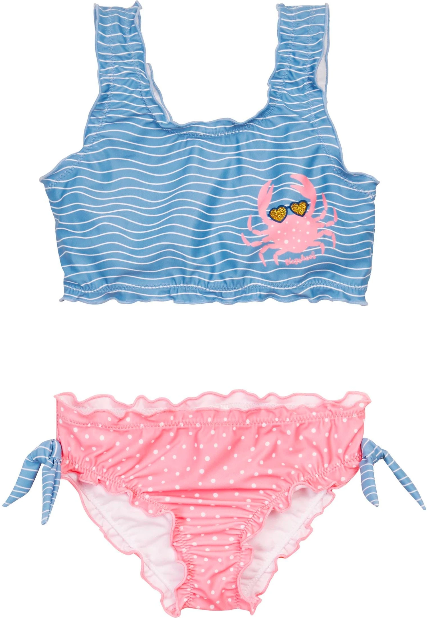 Playshoes UV-Schutz Bikini Krebs In Blau/Pink 3 Playshoes UV-Schutz Bikini Krebs In Blau/Pink