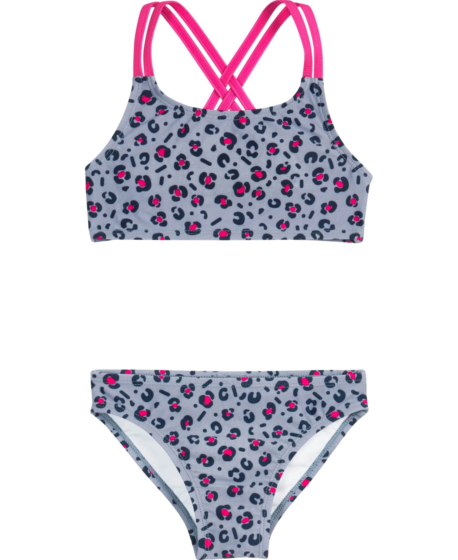 Playshoes UV-Schutz Bikini Leo-Print In Grau 3 Playshoes UV-Schutz Bikini Leo-Print In Grau