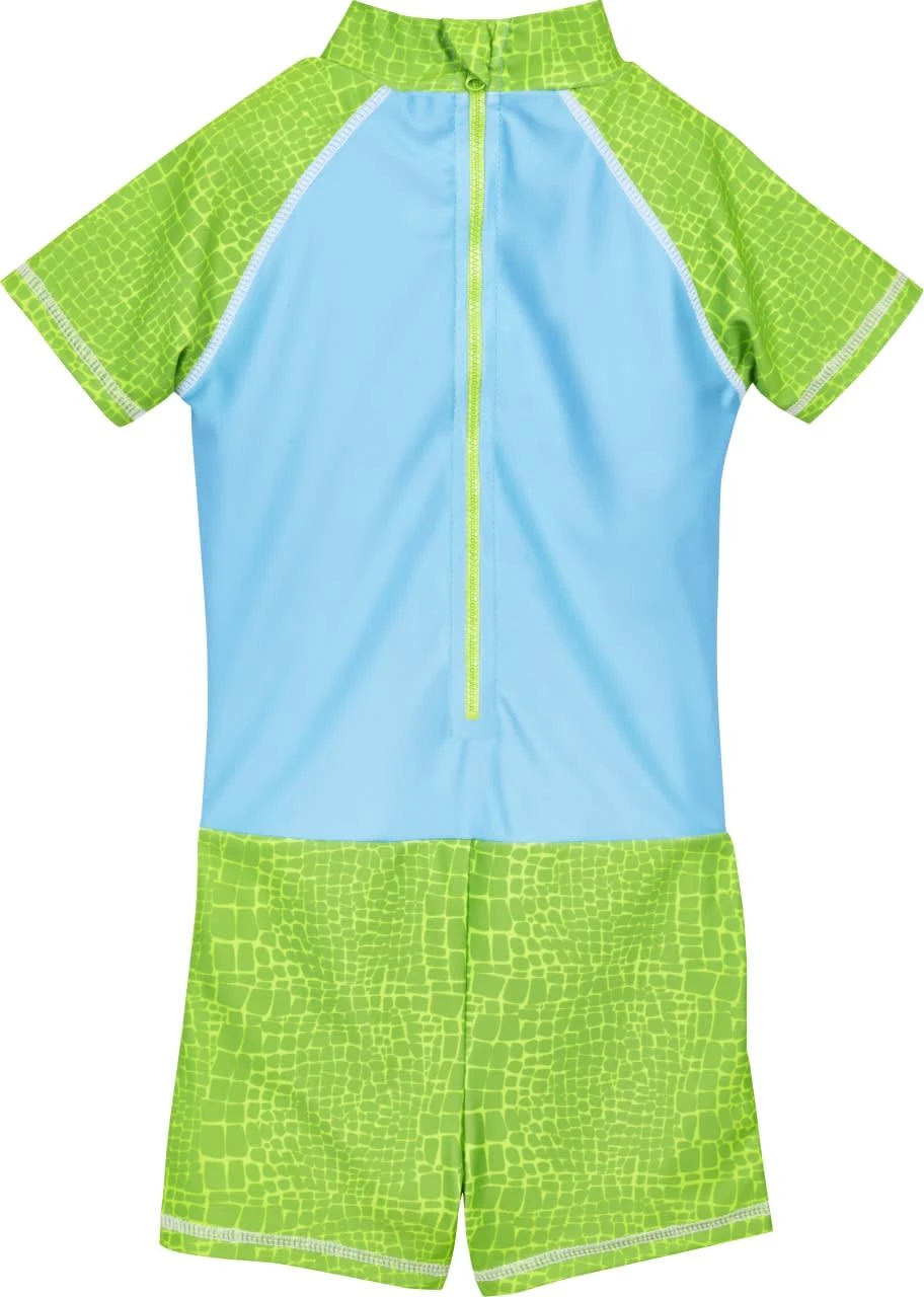 Playshoes UV-Schutz Einteiler Dino In Blau/Grün 4 Playshoes UV-Schutz Einteiler Dino In Blau/Grün – Bild 2