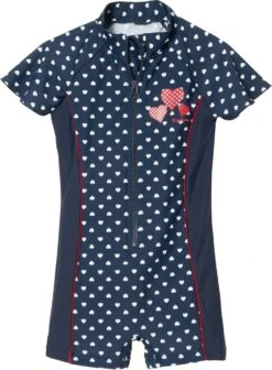 Playshoes UV-Schutz Einteiler Herzchen In Marine