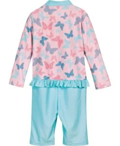 Playshoes -Playshoes playshoes uv schutz einteiler schmetterlinge 1 1 arm in rosa 1