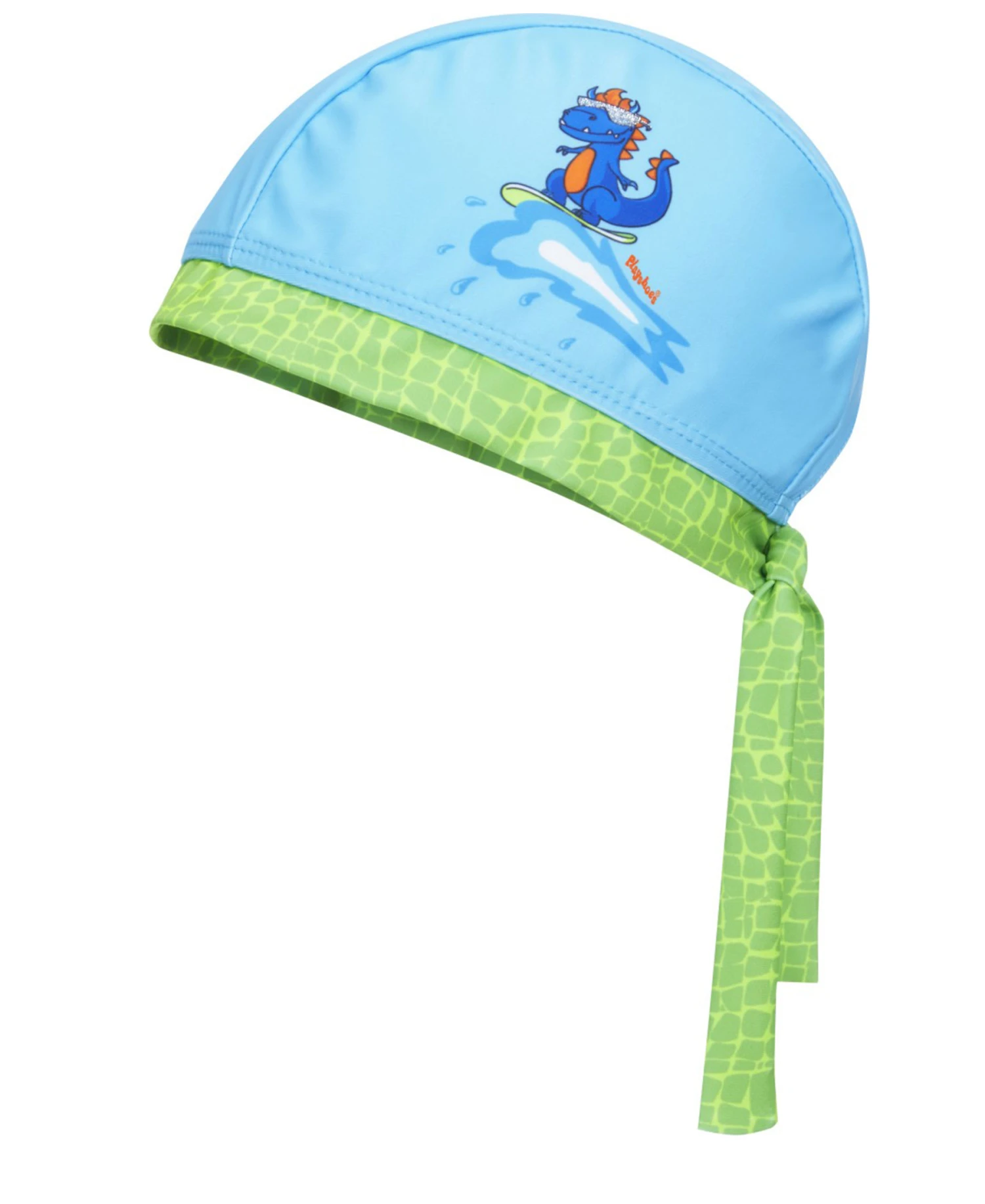 Playshoes UV-Schutz Kopftuch Dino In Blau/Grün 5 Playshoes UV-Schutz Kopftuch Dino In Blau/Grün – Bild 3