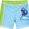 Playshoes UV-Schutz Shorts Dino In Blau/Grün