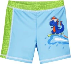 Playshoes UV-Schutz Shorts Dino In Blau/Grün