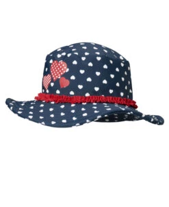 Playshoes UV-Schutz Sonnenhut Herzchen In Marine -Playshoes playshoes uv schutz sonnenhut herzchen in marine 2