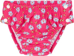 Playshoes UV-Schutz Windelhose Blumen Zum Knöpfen In Pink