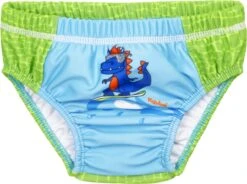 Playshoes UV-Schutz Windelhose Dino In Blau/Grün