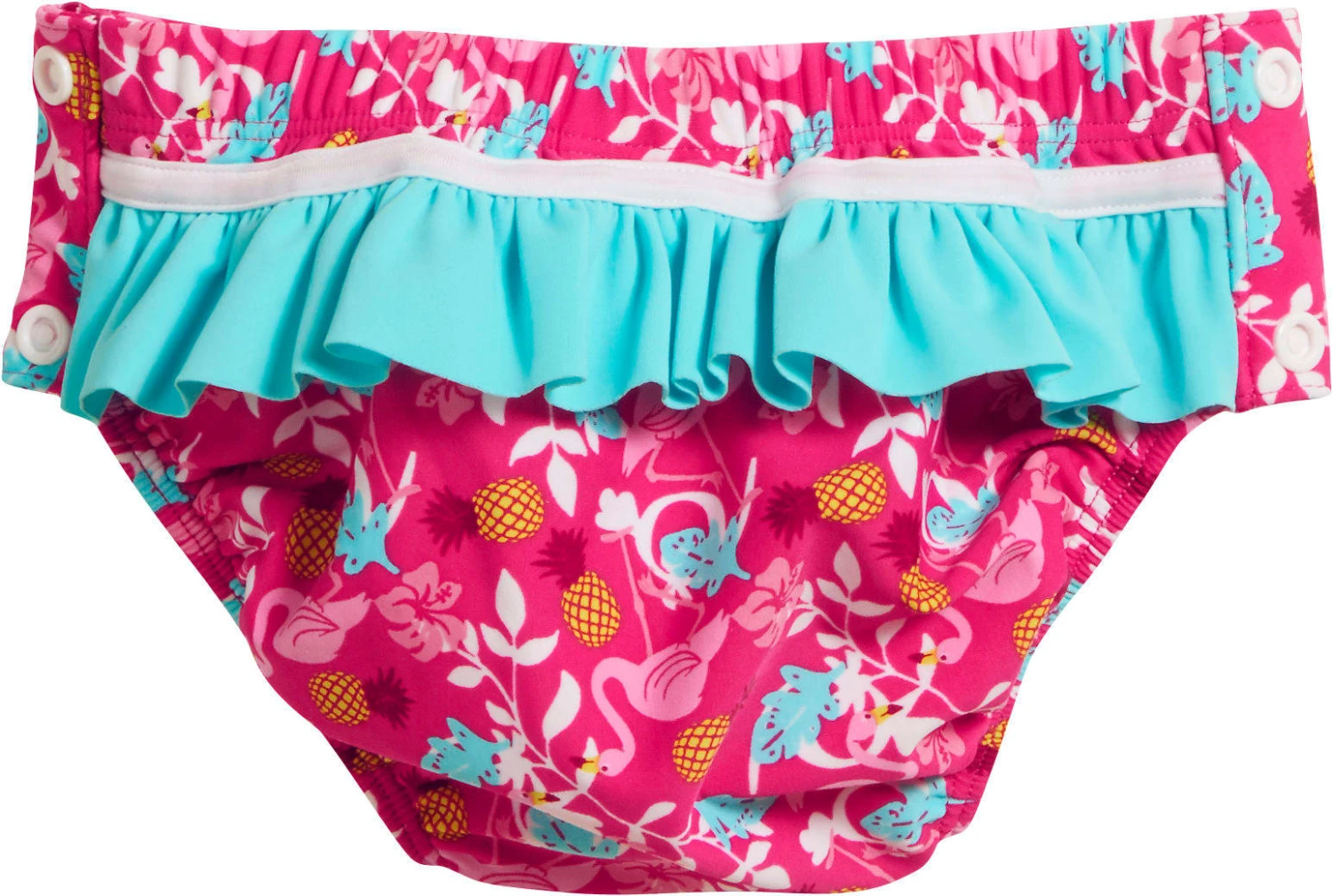 Playshoes UV-Schutz Windelhose Flamingo Zum Knöpfen In Türkis 4 Playshoes UV-Schutz Windelhose Flamingo Zum Knöpfen In Türkis – Bild 2