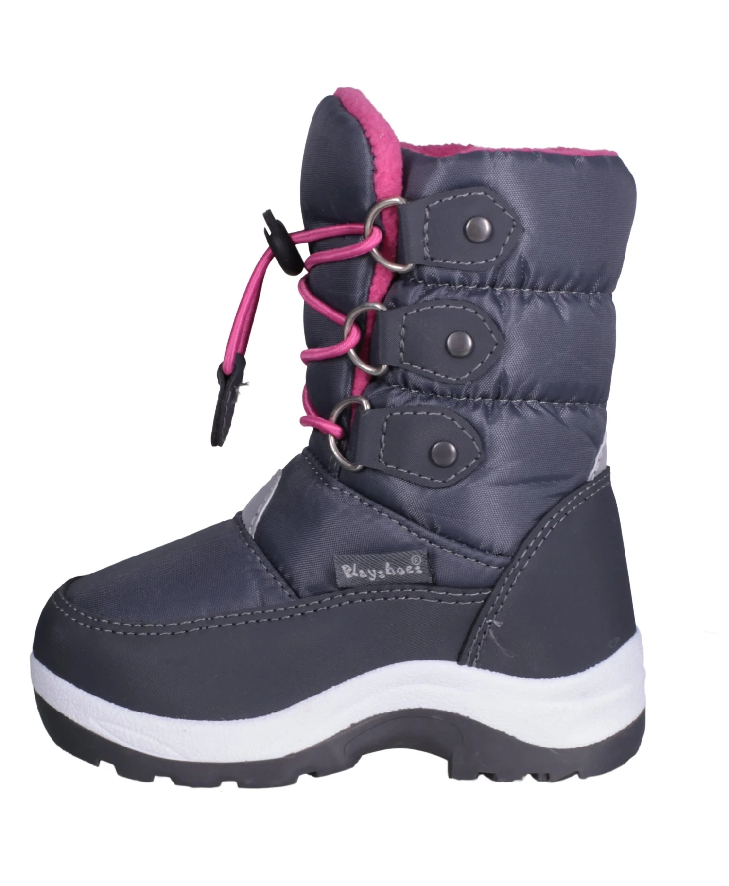 Playshoes Winter-Bootie Zum Schnüren In Pink 3 Playshoes Winter-Bootie Zum Schnüren In Pink